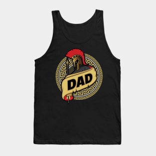 Spartan Dad Super Hero Warrior Father Funny Awesome Gift Tank Top